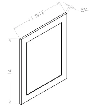 15'" High Wall Decorative End Panel - Ultimate