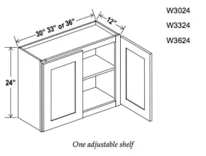 24" High Double Door Wall Cabinet - Ultimate