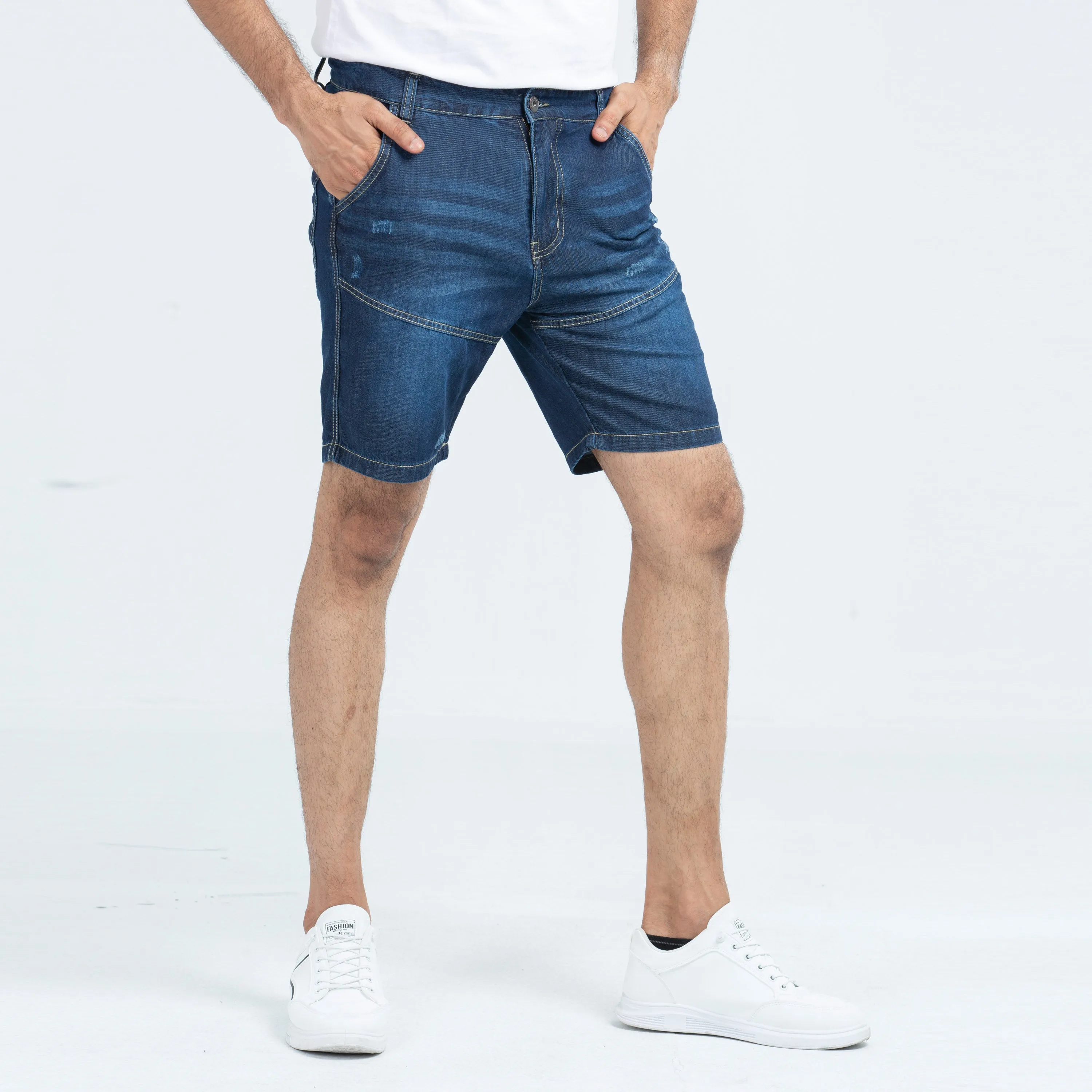2Q Denim Shorts - Dark Blue