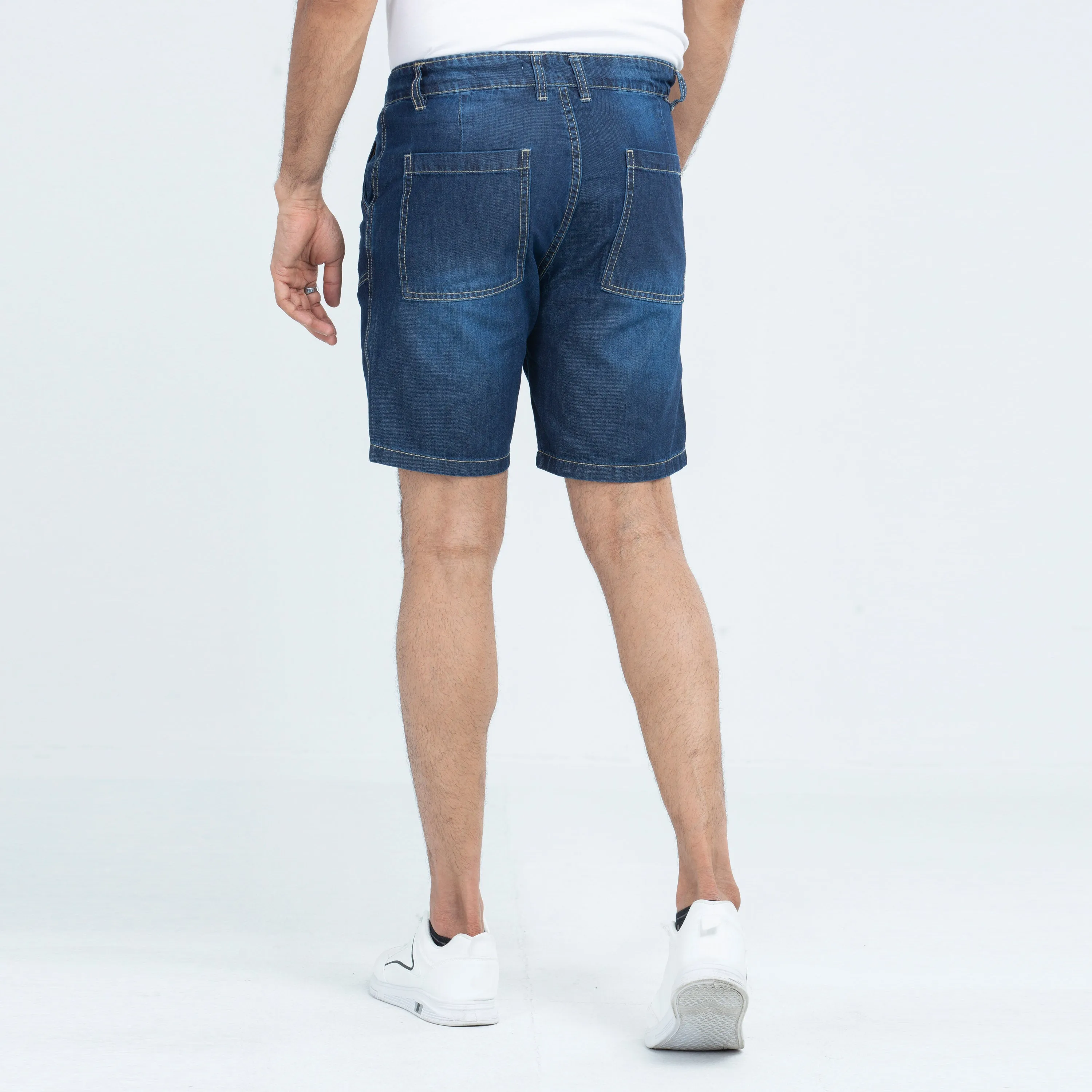 2Q Denim Shorts - Dark Blue