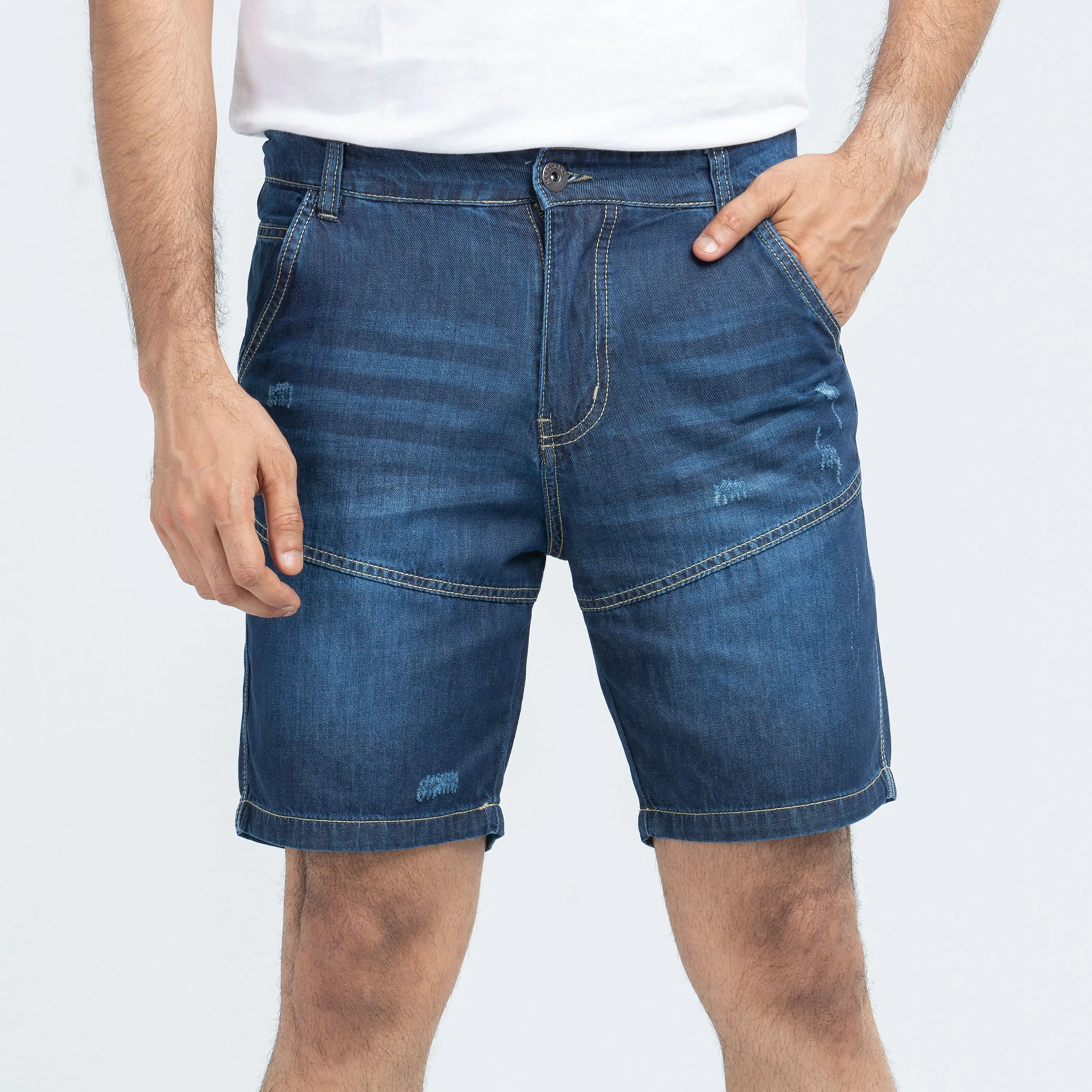 2Q Denim Shorts - Dark Blue