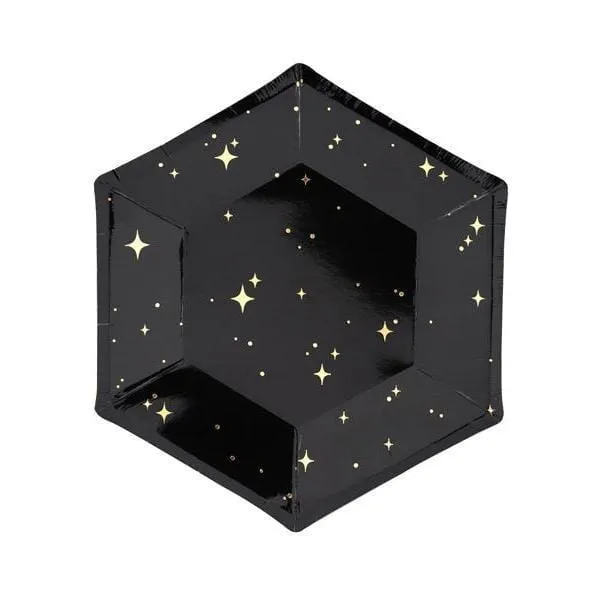 Black Magic Small Party Plates (6 Pack)