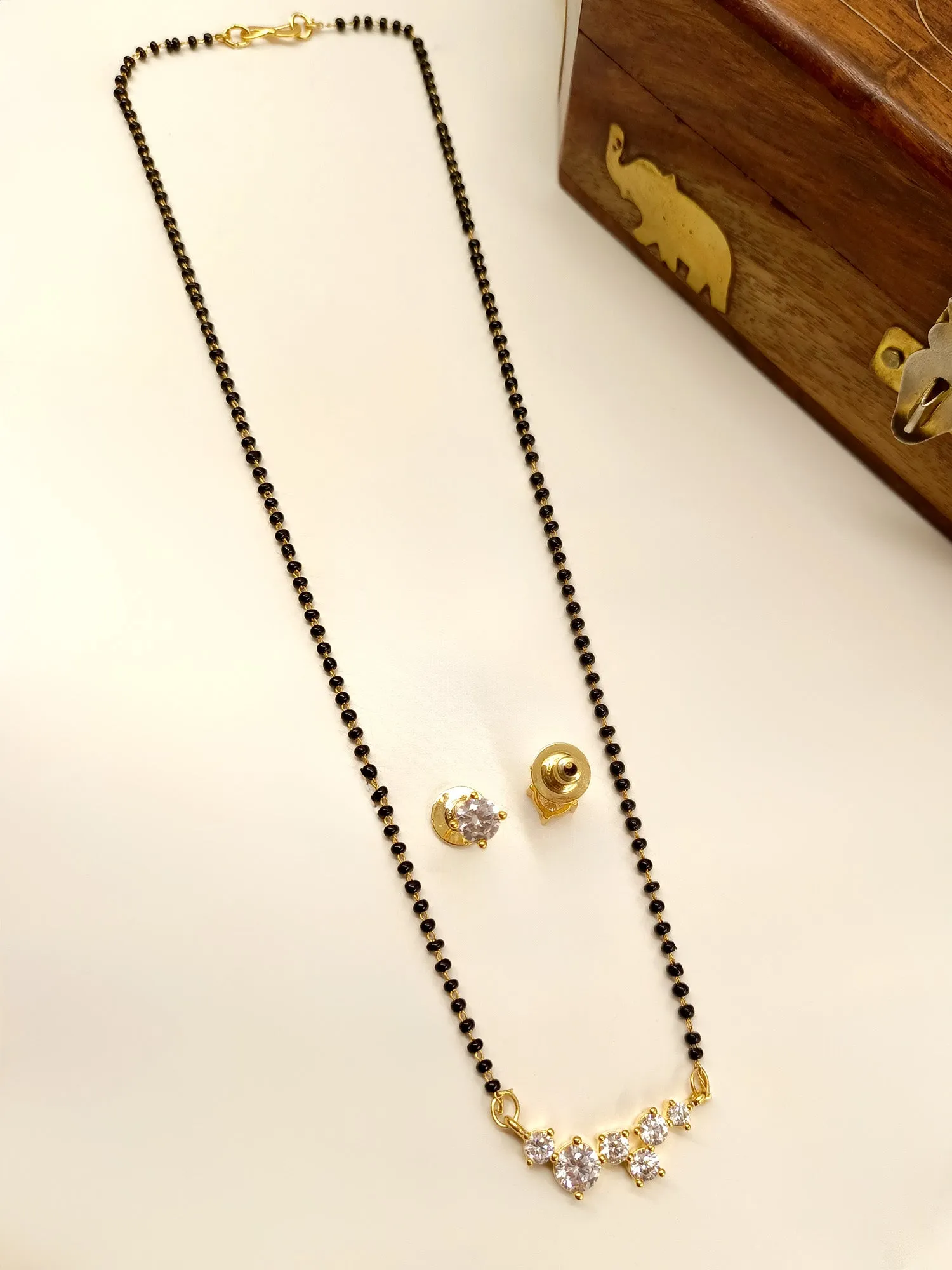 Chandni White American Diamond Mangalsutra