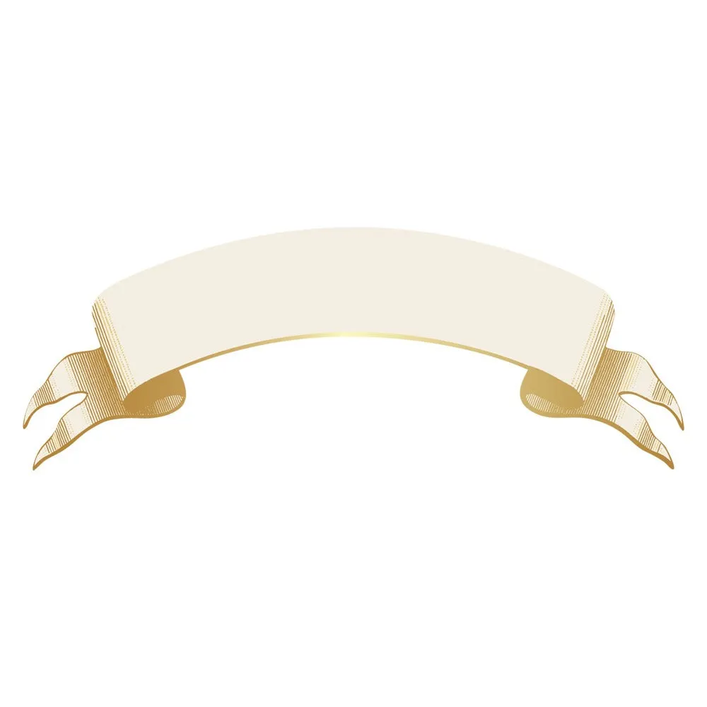 Classic Gold Banner Table Accent {12pk}