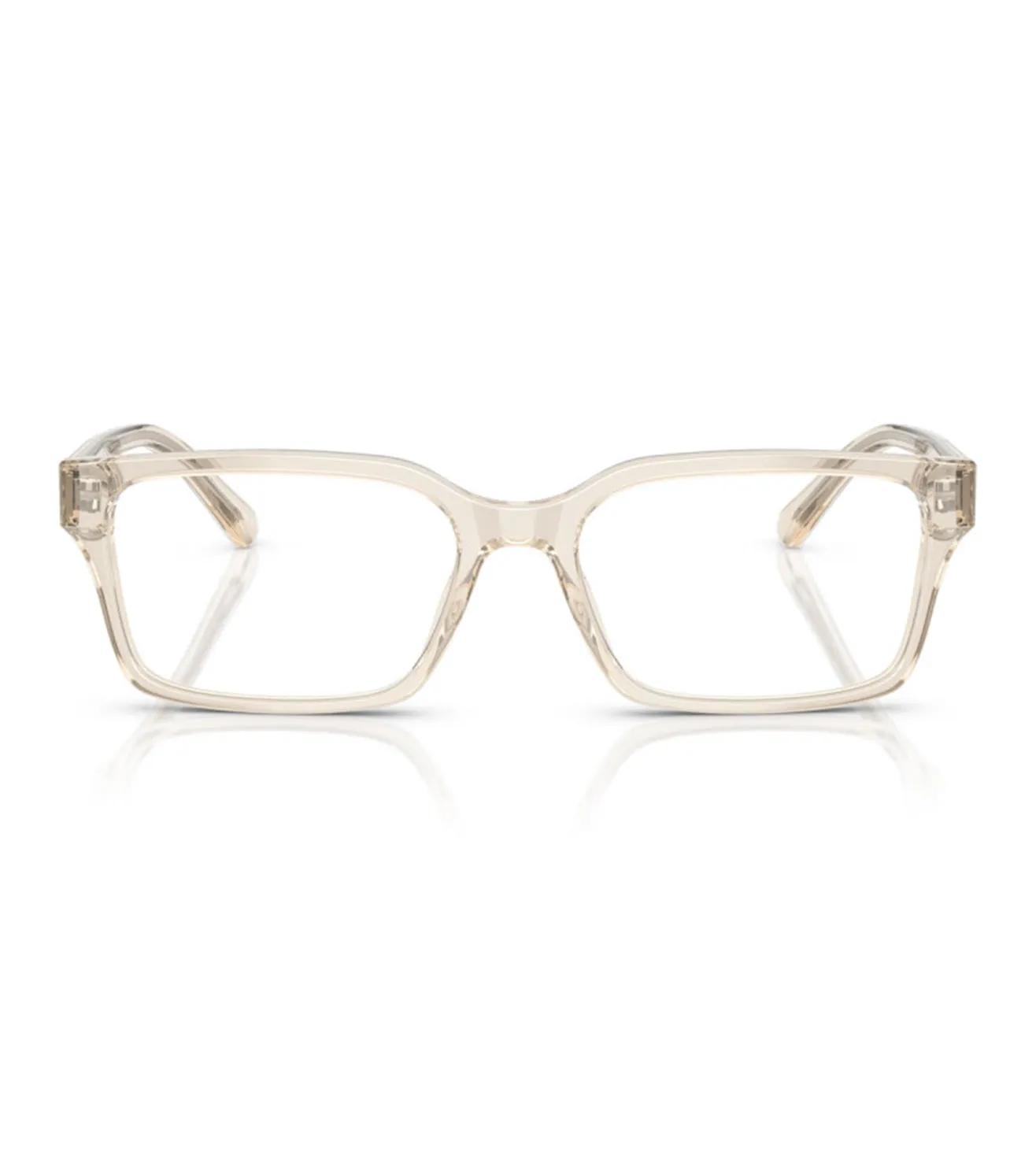 Emporio Armani Men's Crystal Rectangular Optical Frame