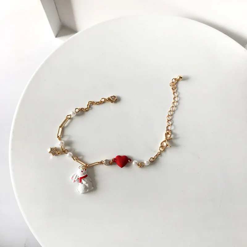 Everyday Wear Bracelet Cute Sweet Pearl Flowers