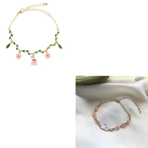 Everyday Wear Bracelet Cute Sweet Pearl Flowers