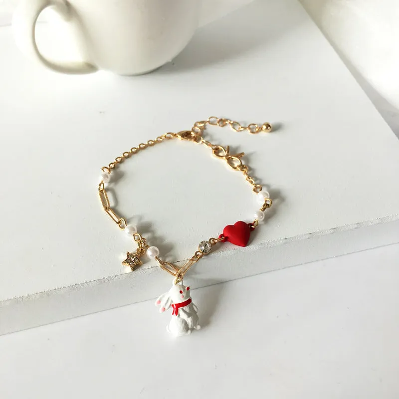 Everyday Wear Bracelet Cute Sweet Pearl Flowers