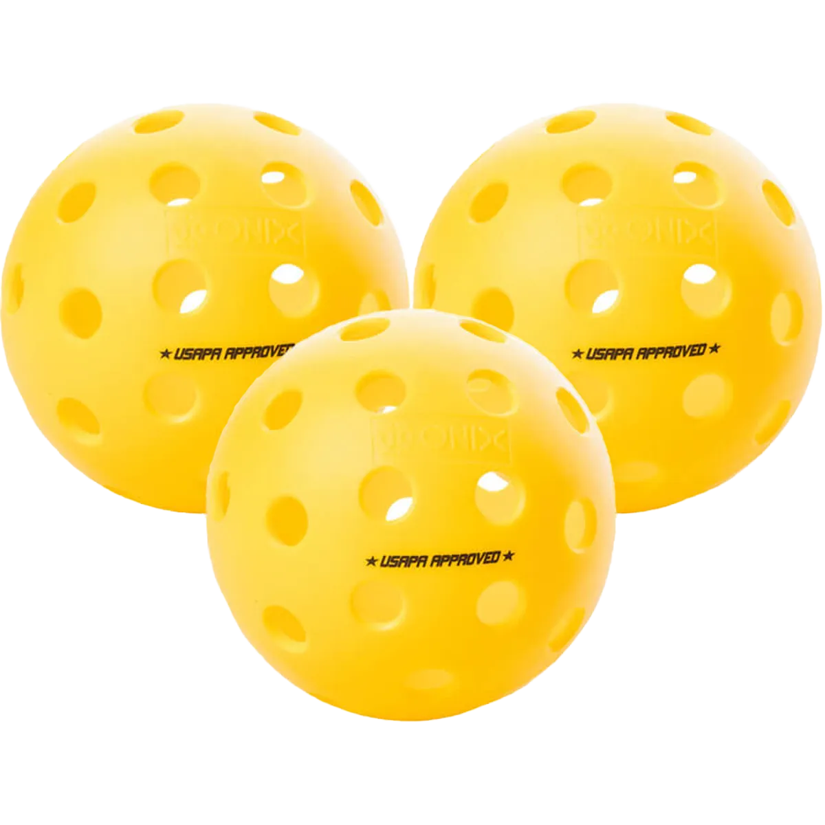 Fuse G2 Outdoor Pickleball Balls, Yellow (3 Pack)