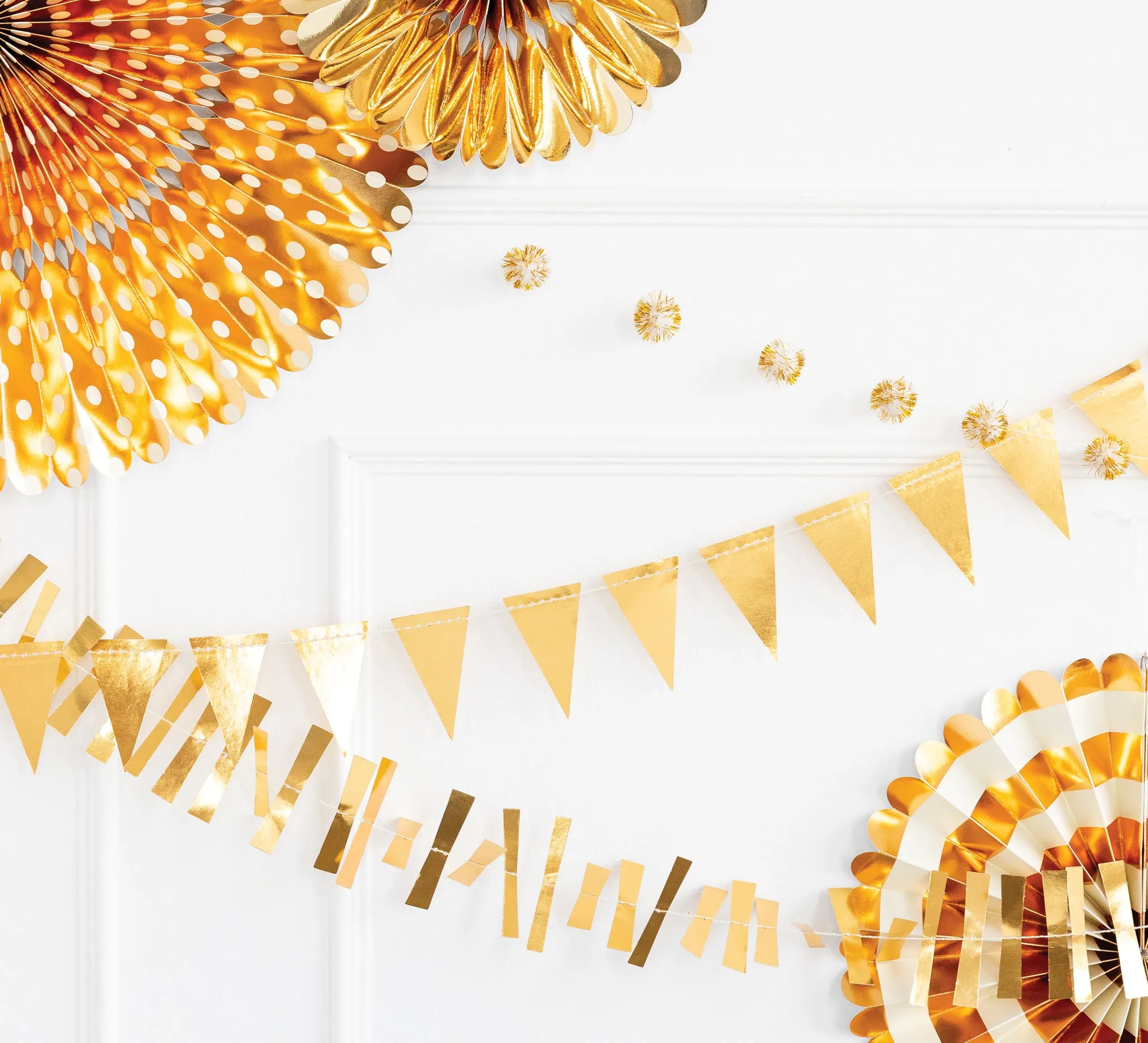 Gold Mini Banner Set