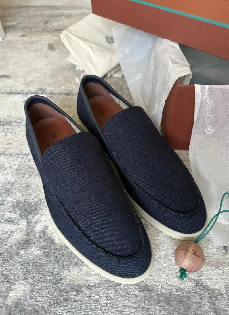 Loro Piana Summer Walk Loafers, size 42,5