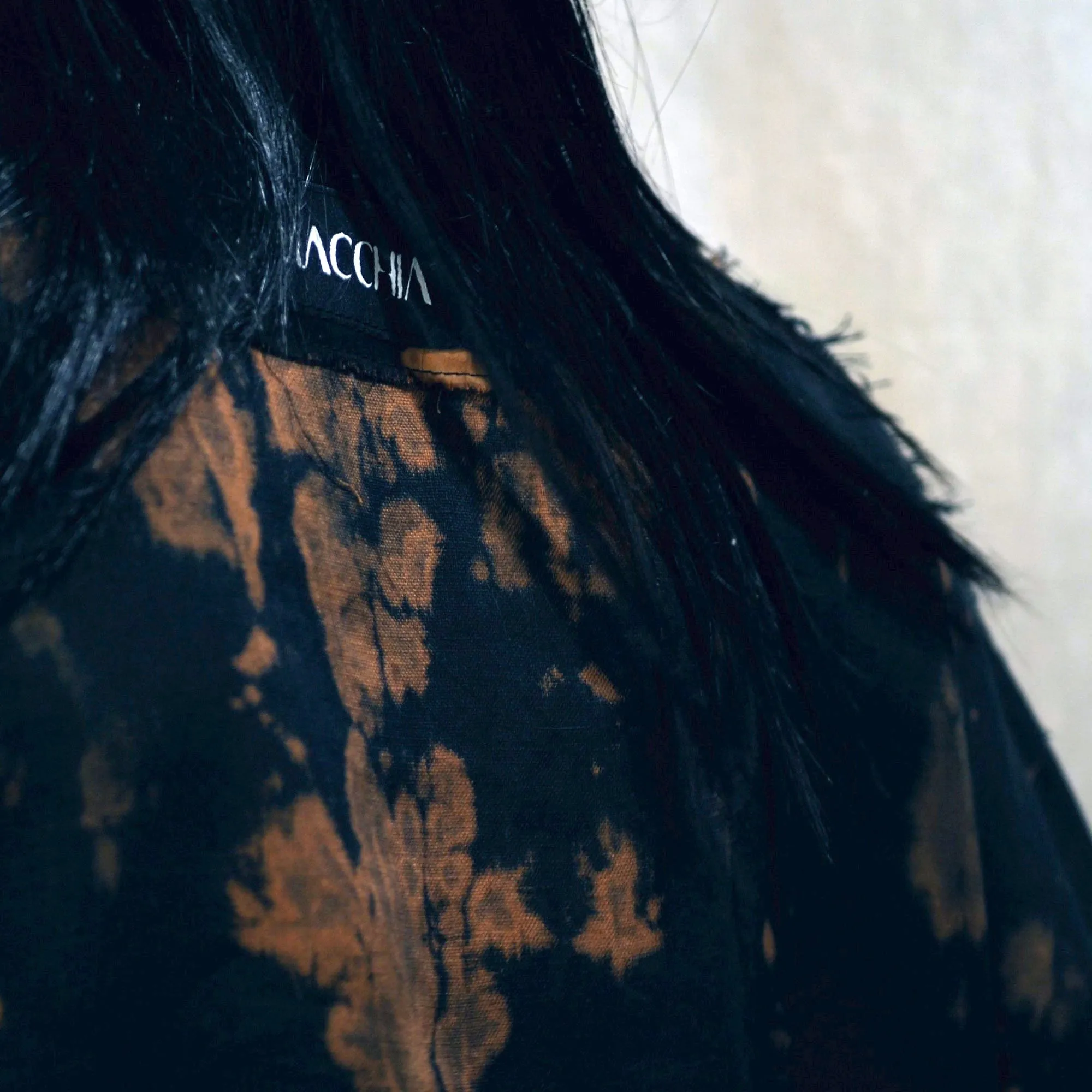 Nomad wrap-up Vest Dress  - Black & Rusty