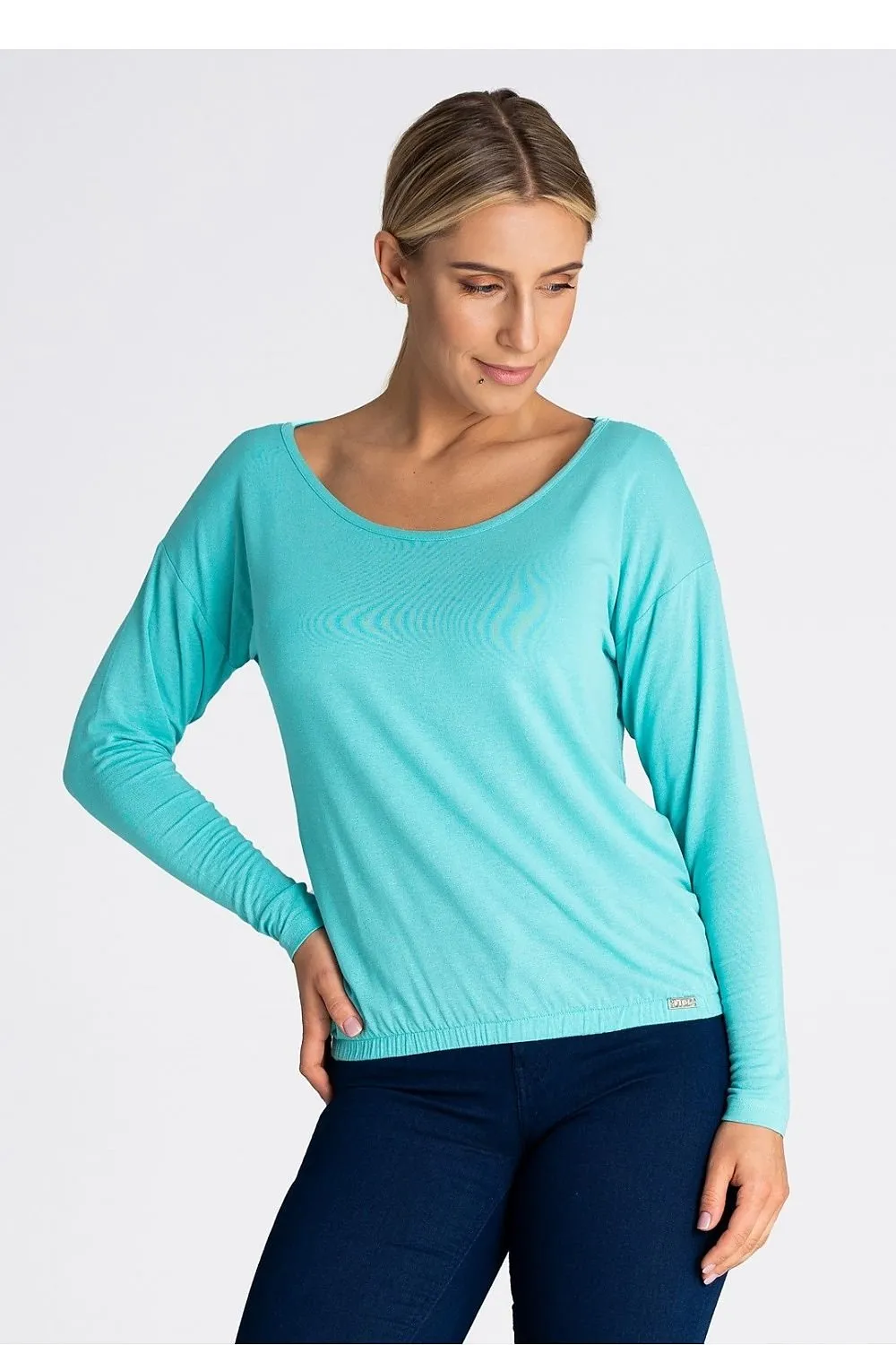Oversized Wide Neck Blouse