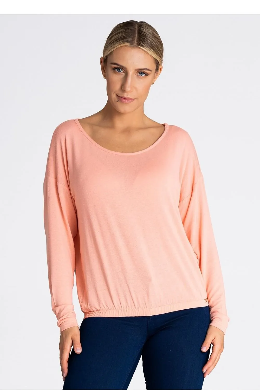 Oversized Wide Neck Blouse