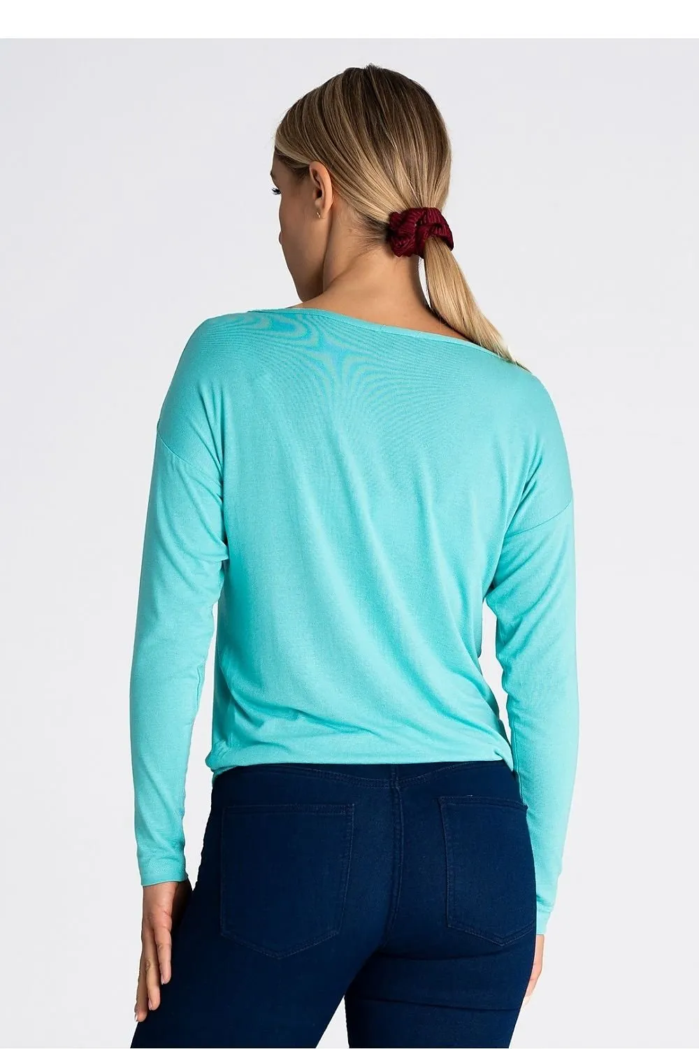 Oversized Wide Neck Blouse