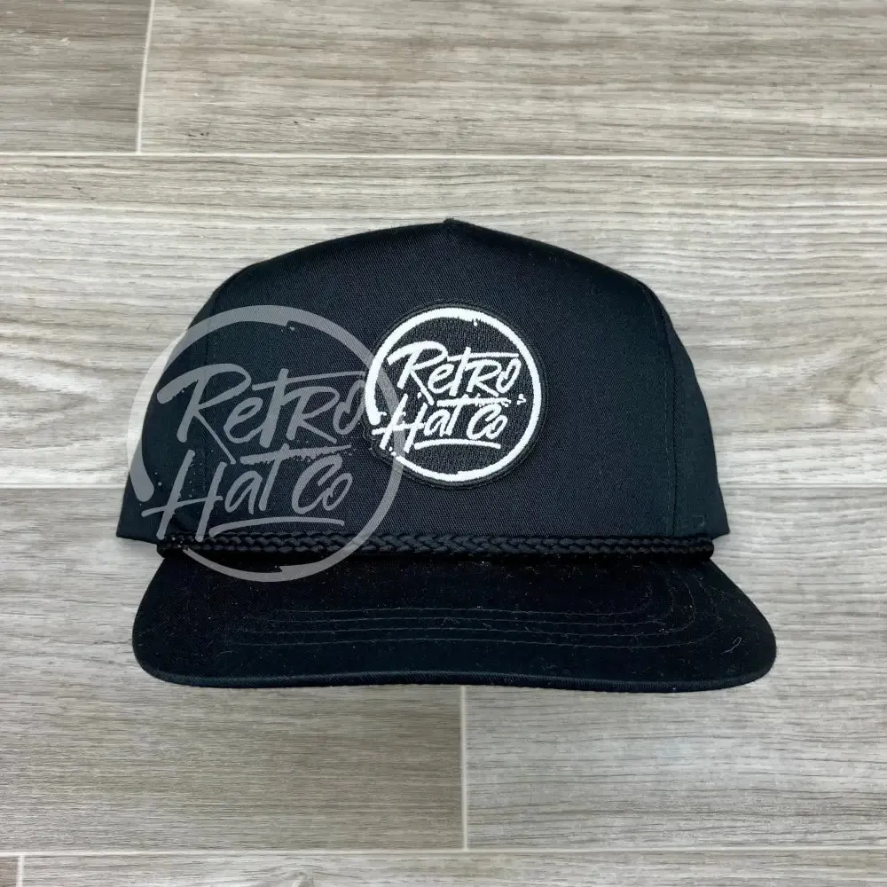 Retro Hat Co. Brand (Glow in the dark) Patch on Classic Rope Hat