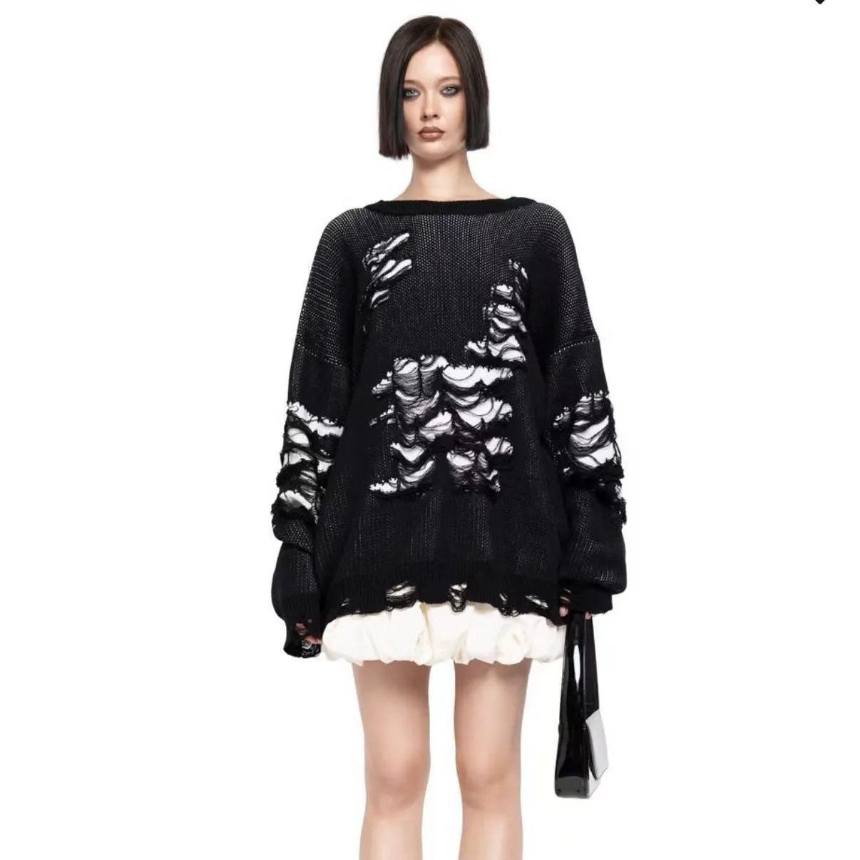 Street style tassel design sweatershirt