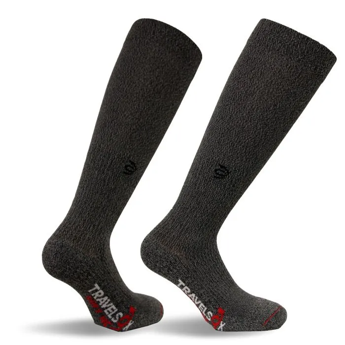 Travel Melange High Graduated Compression Socks - TS6600