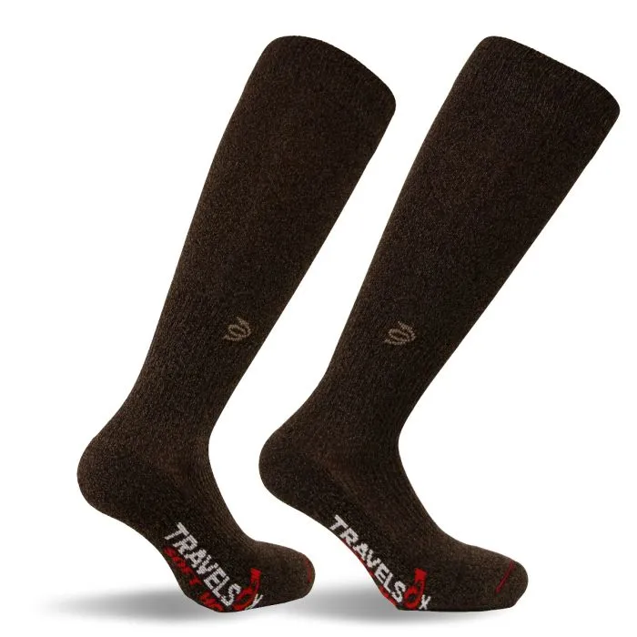 Travel Melange High Graduated Compression Socks - TS6600