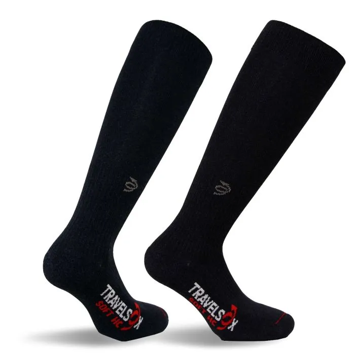 Travel Melange High Graduated Compression Socks - TS6600