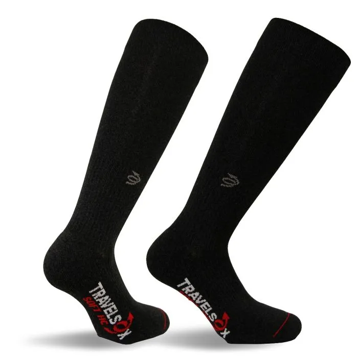 Travel Melange High Graduated Compression Socks - TS6600