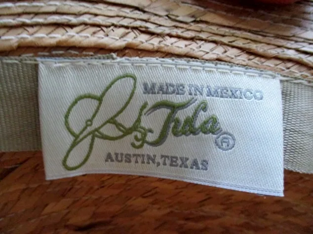 TULA MEXICO AUSTIN TEXAS Natural STRAW Sun Hat Bucket S Cloche Unisex