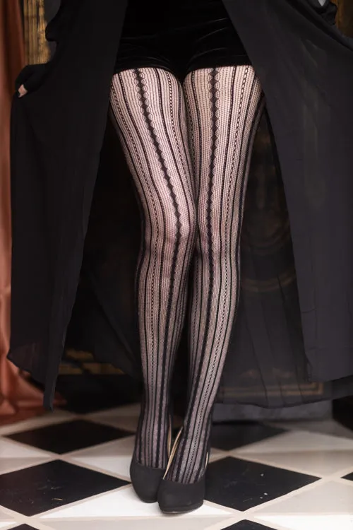 Vertical Chains Net Tights