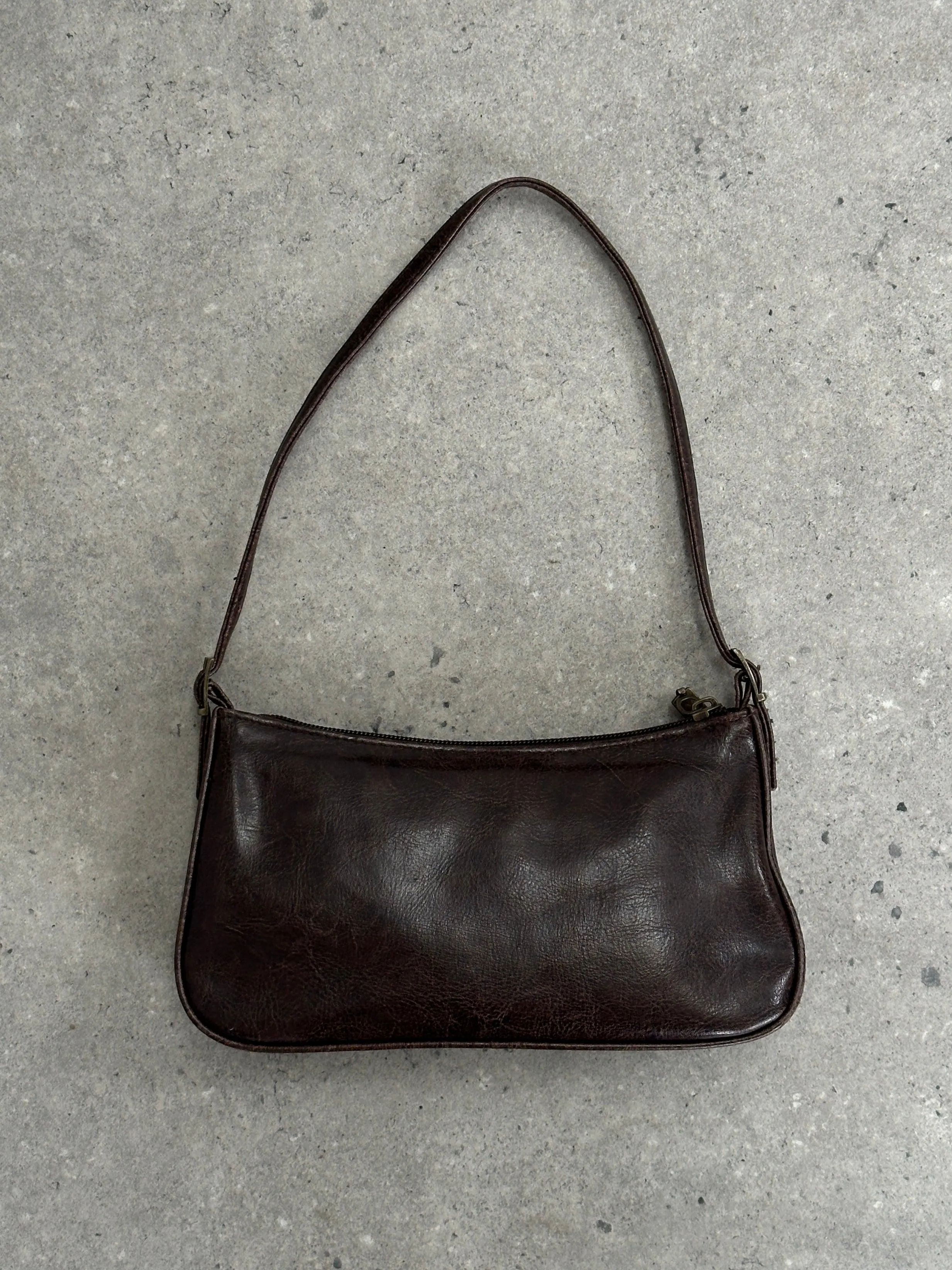 Vintage Faux Leather Shoulder Bag