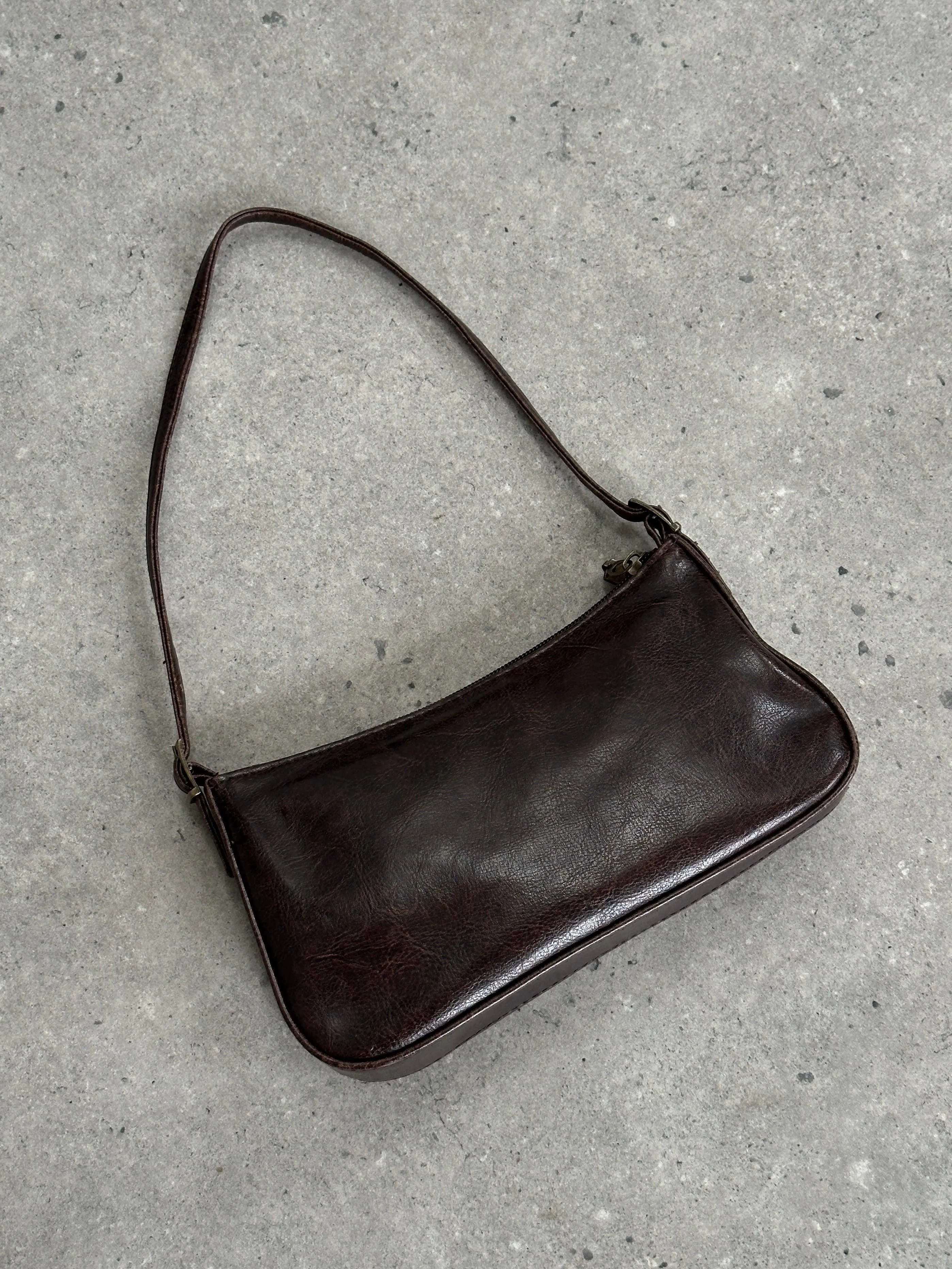Vintage Faux Leather Shoulder Bag