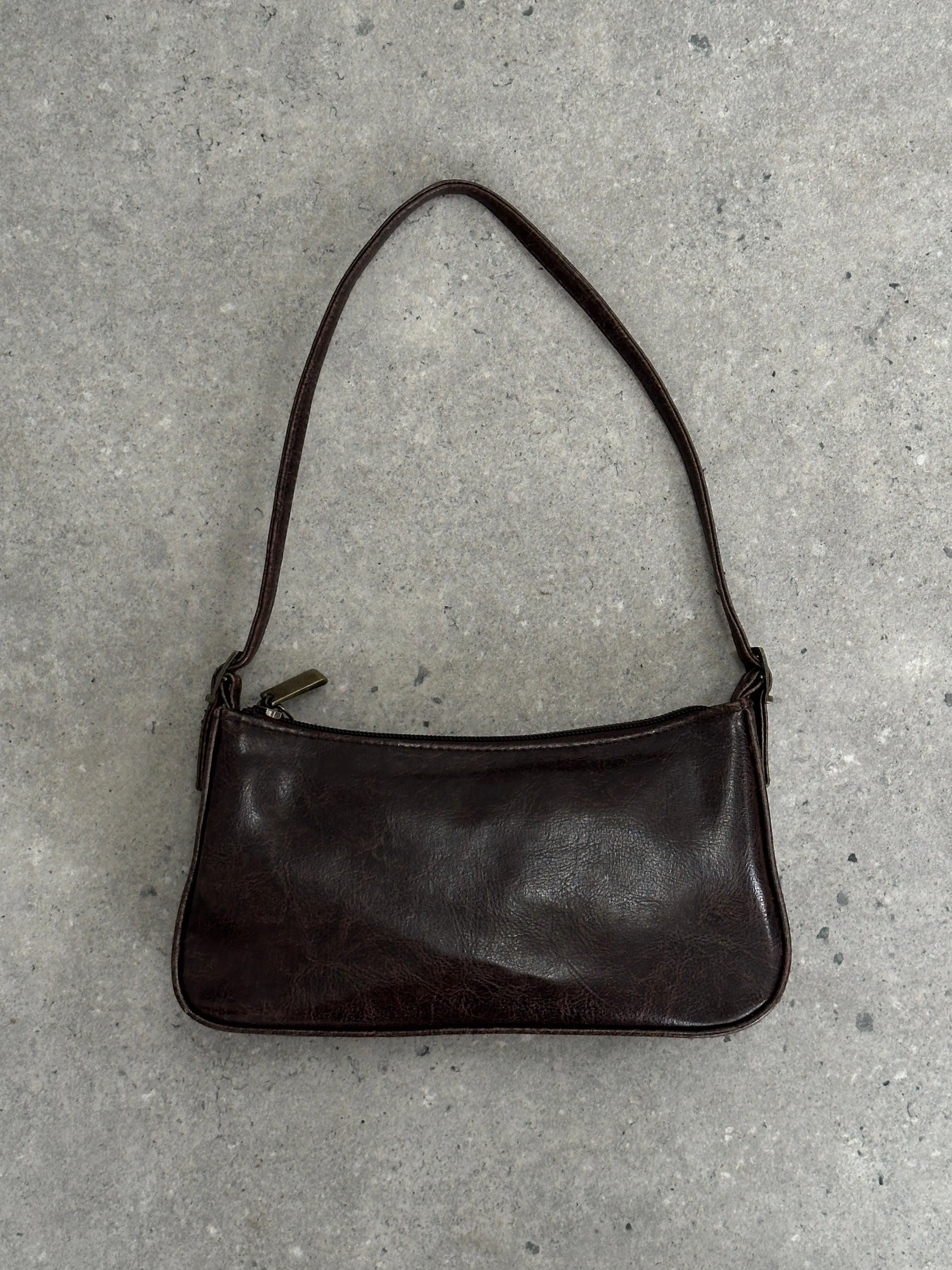 Vintage Faux Leather Shoulder Bag