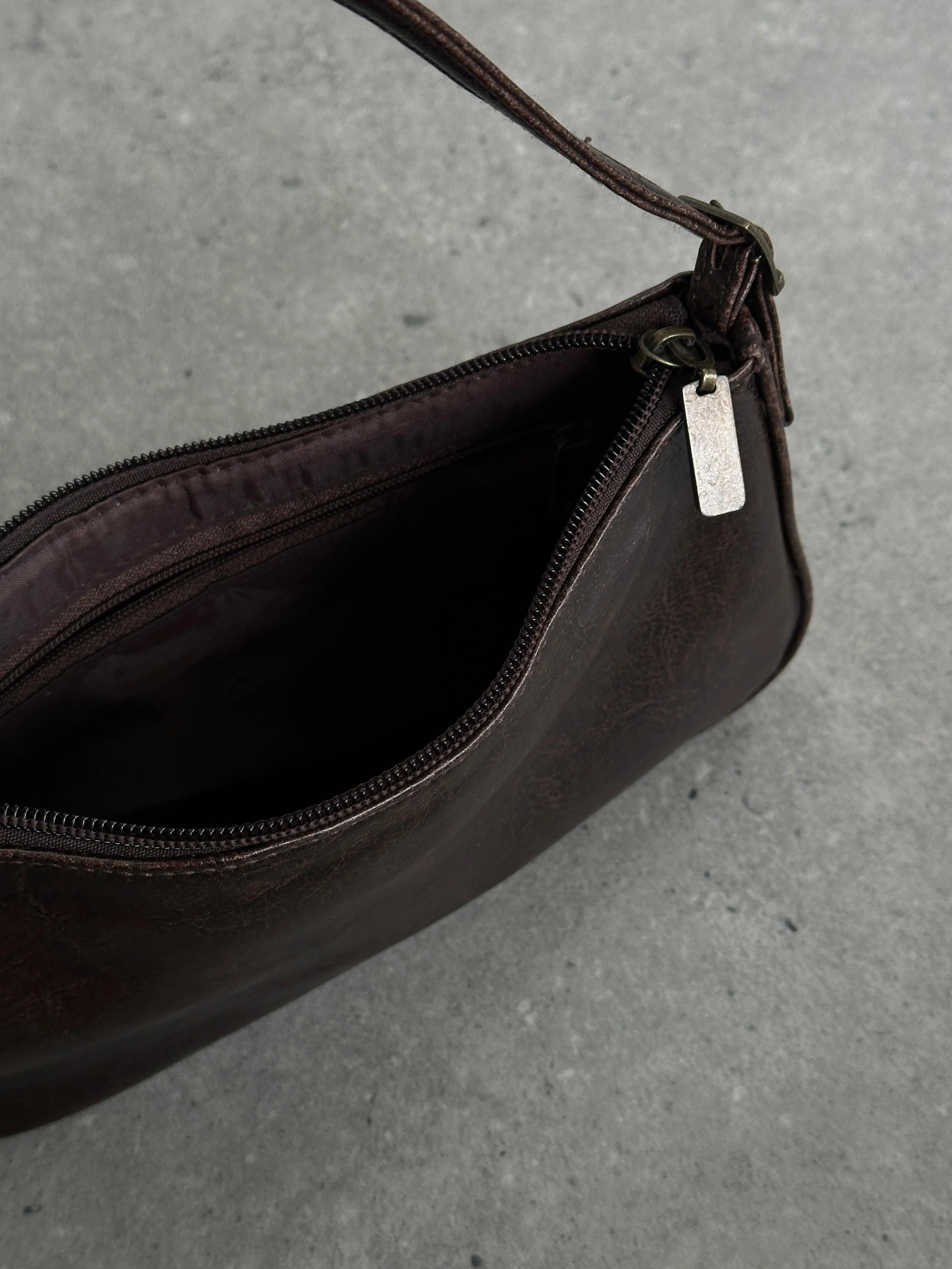 Vintage Faux Leather Shoulder Bag