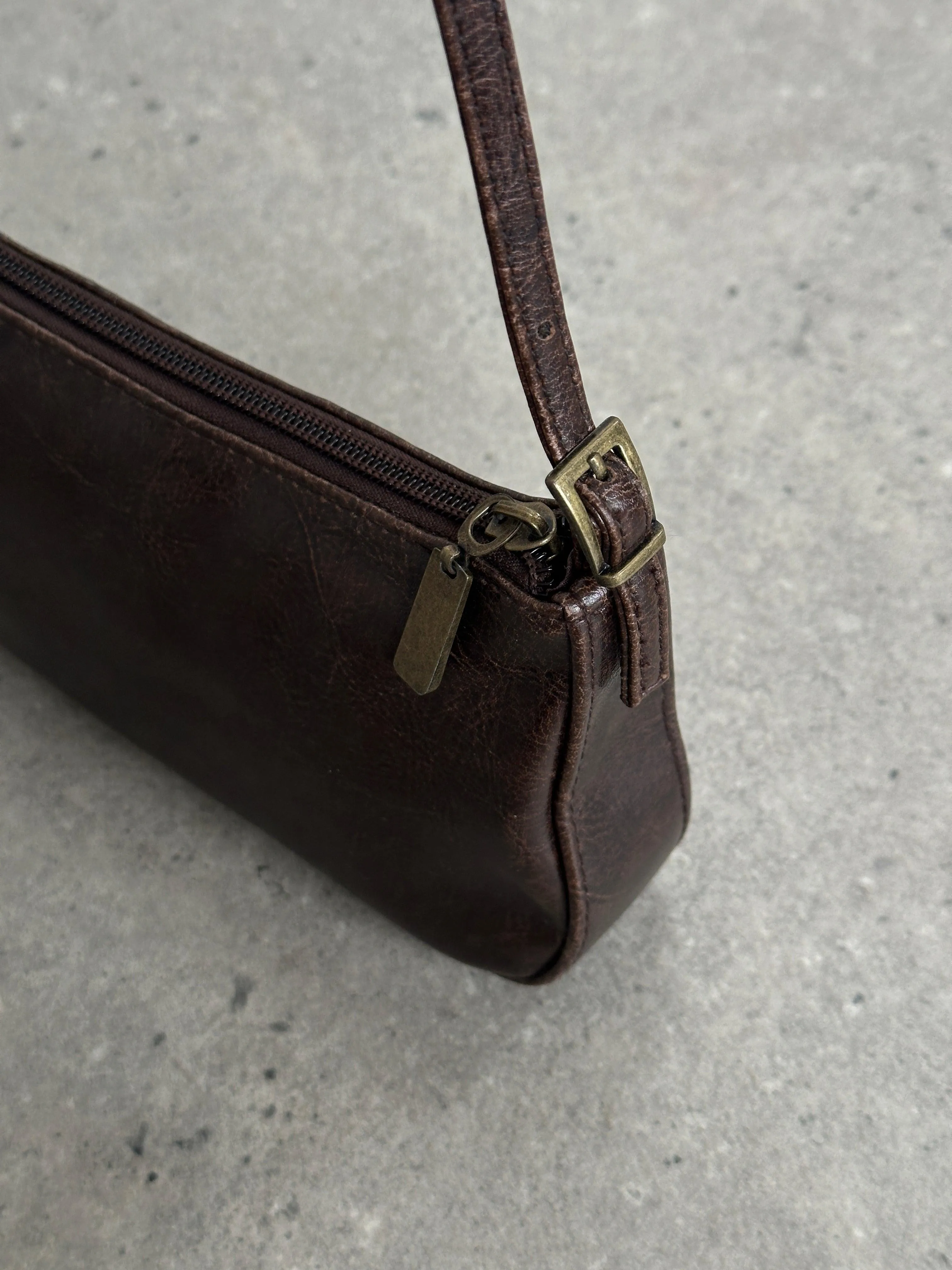 Vintage Faux Leather Shoulder Bag
