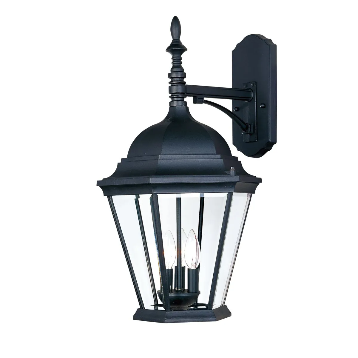 Westlake 22 in. 3 Iights Outdoor Wall Light Black Finish