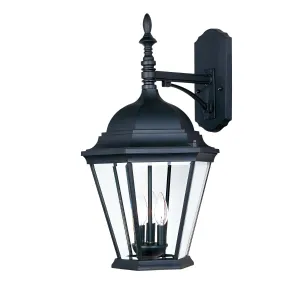 Westlake 22 in. 3 Iights Outdoor Wall Light Black Finish